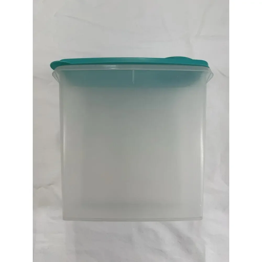 Vintage‎ Tupperware Cereal Keeper Storer 13 Cup Sheer With Green Seal